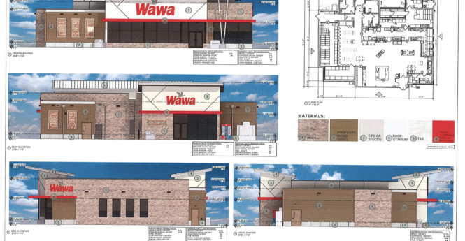Proposed Wawa’s Site Plan Moves Forward; Planning Commission Seeks Design Improvements