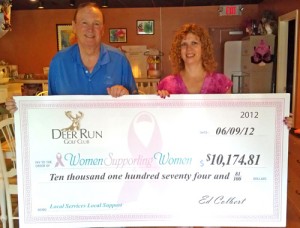 Deer Run Golf Club Presents Check For $10,174.81 To Women Supporting Women