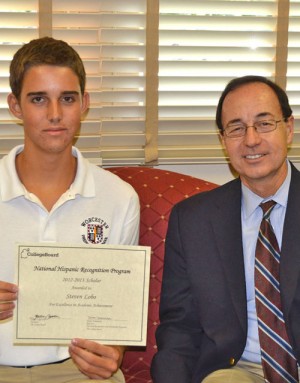 Lobo Honored As One Of The Highest Scoring Students of Hispanic/Latino Decent In The PSAT/NMSQT Testing