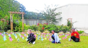 SH Elementary Students Create Pinwheels For Peace