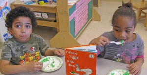 Students At OC Elementary Follow Recipe To Make Green Eggs And Ham