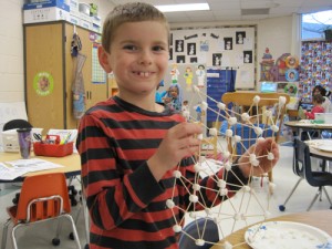 Buckingham Elementary Students Create Three-Dimensional Marshmallow Objects