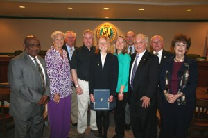 Worcester County Commissioners Present Commendation To Worcester Prep Senior
