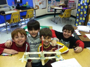 Buckingham Elementary School STEM Club Designs And Builds Suspension Bridge