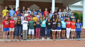 Worcester Prep’s Class Of 2013 Pictured In Their Respective College And University T-shirts