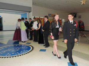 SD High School Sophomores Walk Through Receiving Line At Annual NJROTC Naval Ball