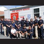 Numerous employees with the Ocean City Fire Department are pictured on hand Thursday morning at Ocean City Elementary School. Photo by Bethany Hooper