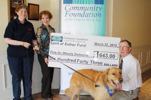 CFES Contributes $643 To Pets On Wheels