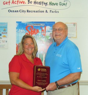 Gaddis Awarded MD Recreation & Parks Bi-annual Outstanding Service Award