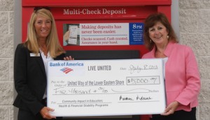 Bank of America Presents United Way Of The Lower Eastern Shore With $5,000 Grant
